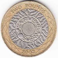 (2003) Монета Великобритания 2003 год 2 фунта "Технологические достижения"  Биметалл  XF